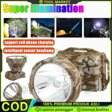 Senter Kepala Cas Dony Ms 309 Sobig 30 Watt 30w 30 w Qled Led t6 Murah Super Terang Murah Sintar Don