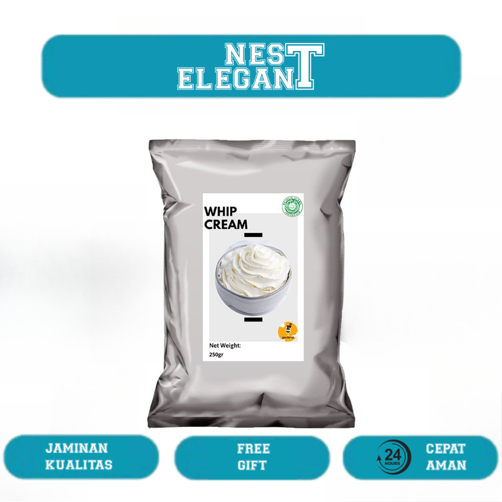 

WHIP CREAM TOPPING 250GR / BUBUK WHIP CREAM / WHIPPED CREAM POWDER / WHIPPING CREAM TOPPING