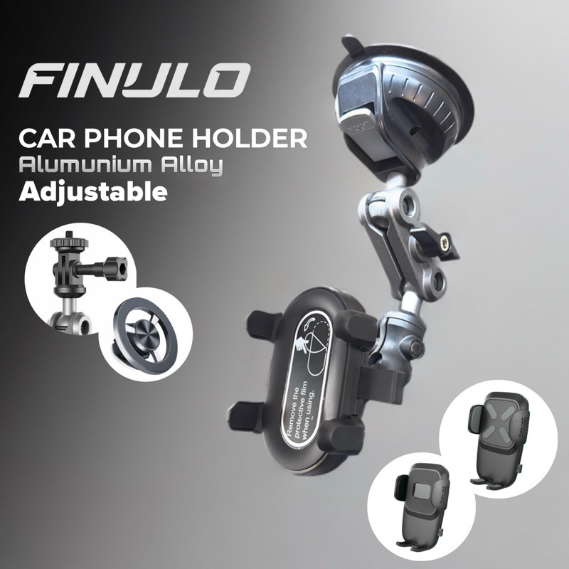 

Car Phone Holder Mobil FINULO Bahan ABS dan Alumunium Kokoh dan Adjustable Premium Aksesoris Interior Mobil