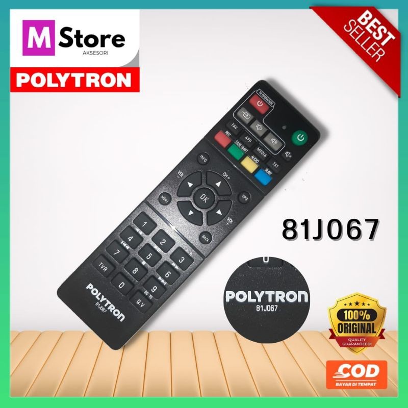Remot Remote STB Polytron 81J067 (ORIGINAL) PDV 700T2 600T2 610T2 620T2 709T2