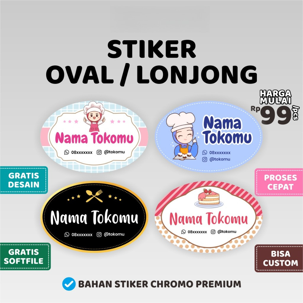 

STIKER / STICKER / STIKER OVAL / STIKER LONJONG / STIKER LABEL / STICKER LABEL / LABEL / STIKER CUSTOM