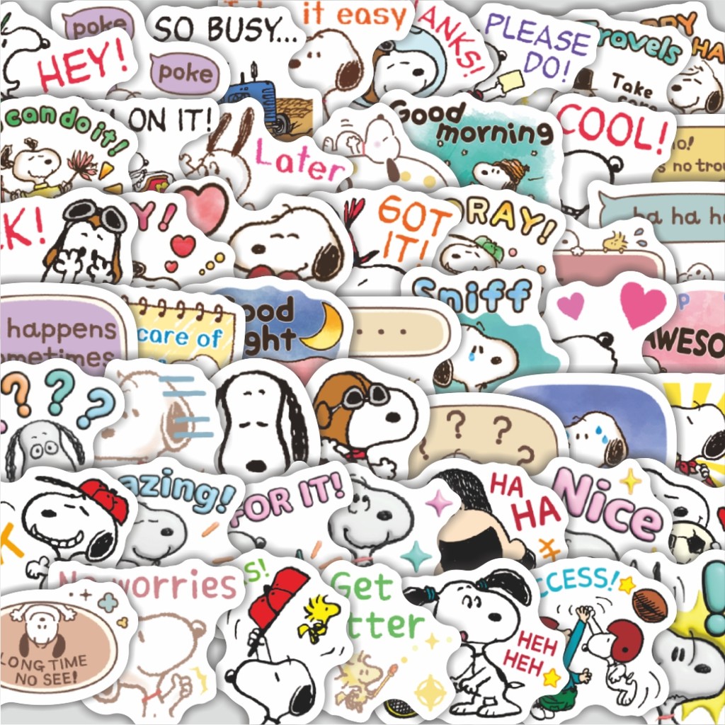

Stiker Cutting Pack Stiker Kartun Snoopy V25 Isi 100Pcs Series Aesthetic Lucu Keren Untuk Koper Bahan Vynil