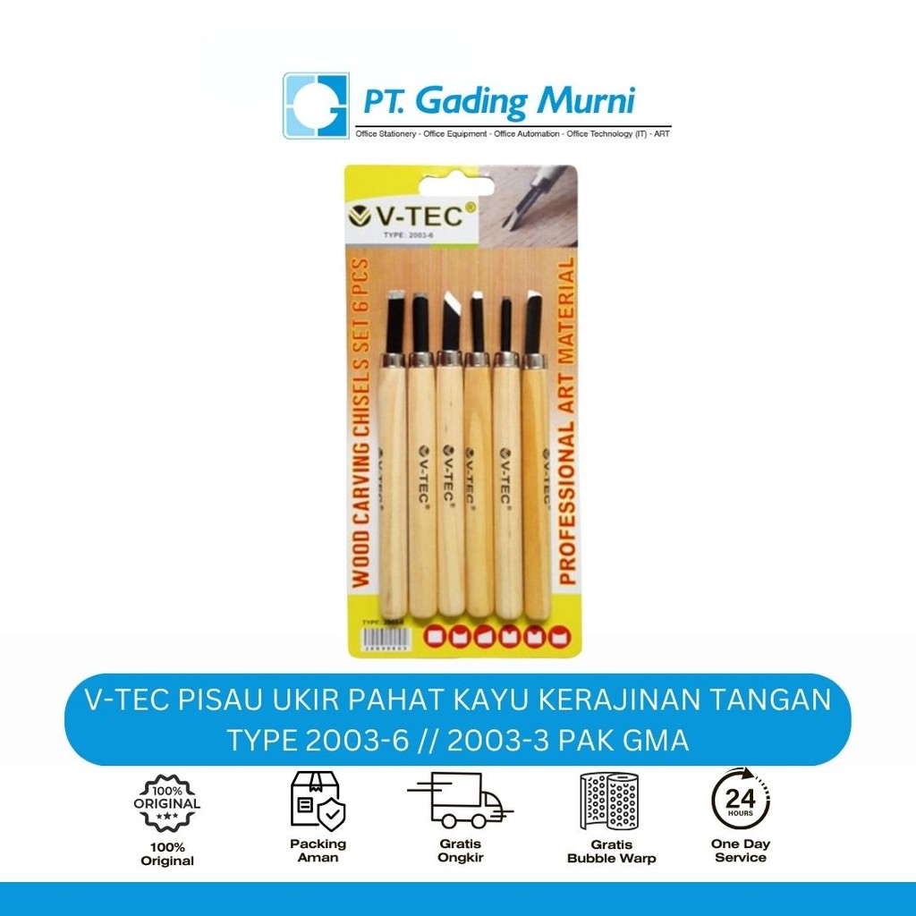 

V-TEC PISAU UKIR PAHAT KAYU KERAJINAN TANGAN TYPE 2003-6 // 2003-3 PAK GMA