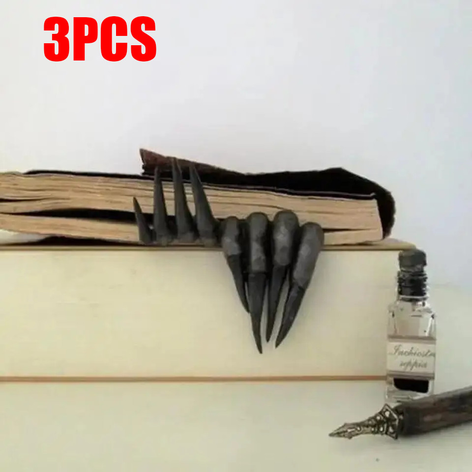 

Halloween Claw Bookmark Terrifying Devil Claw Office Desktop Decoration Resin Craft Ornament Halloween Home Decoration