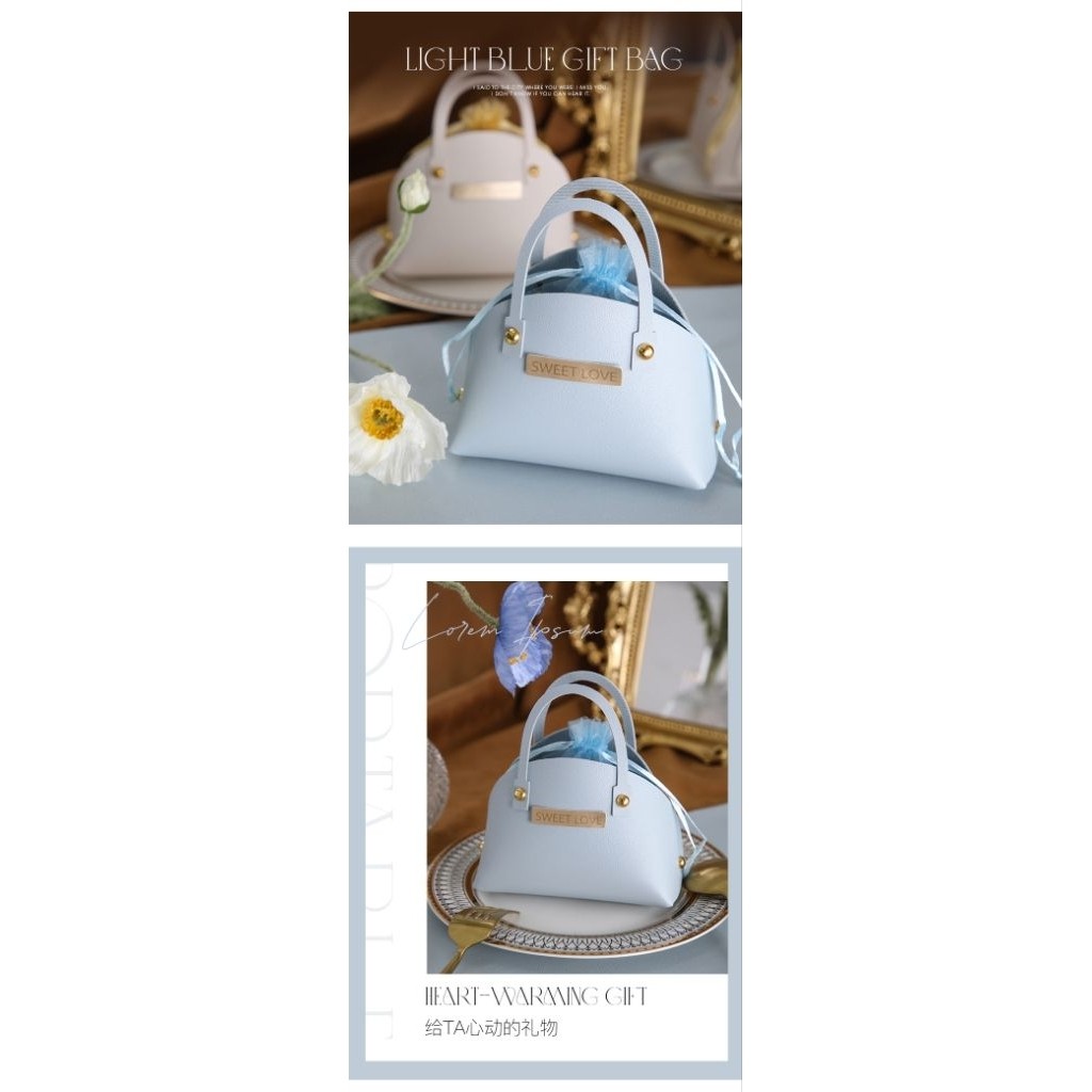 

LEATHER BAG DIY TAS KULIT SINTETIS GOODIE BAG SOUVENIR HAMPERS UNIK