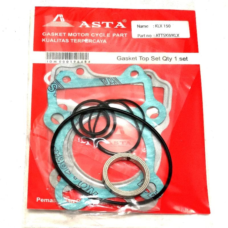 (HB) Paking Gasket Paken Top Set Asta Original Kawasaki Klx 150 KLX150 Pakin lengkap blok head cylin