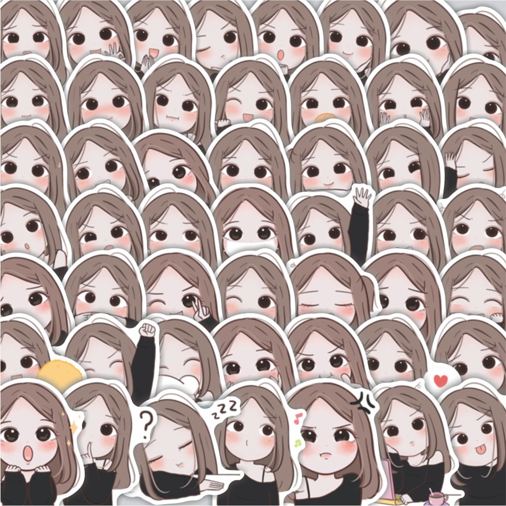 

Stiker Cutting Pack Stiker Line Karakter Dek Aoun Isi 100Pcs Series Aesthetic Lucu Keren Untuk Koper Bahan Vynil