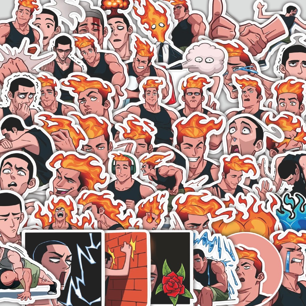 

Stiker Cutting Pack Stiker Sasper The Gym Guy Isi 100Pcs Series Aesthetic Lucu Keren Untuk Koper Bahan Vynil