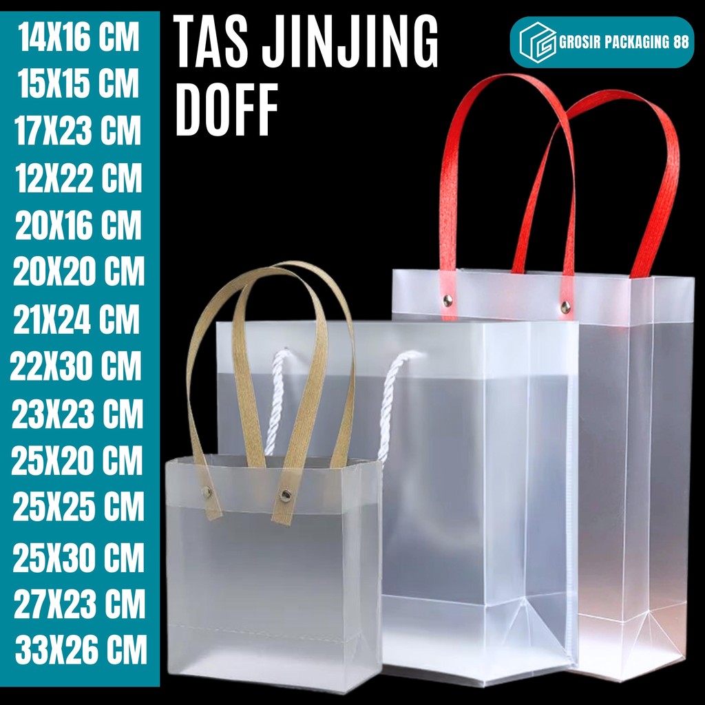 

Goodie Bag Doff Transparan | Kantong Mika PP Hampers Souvenir