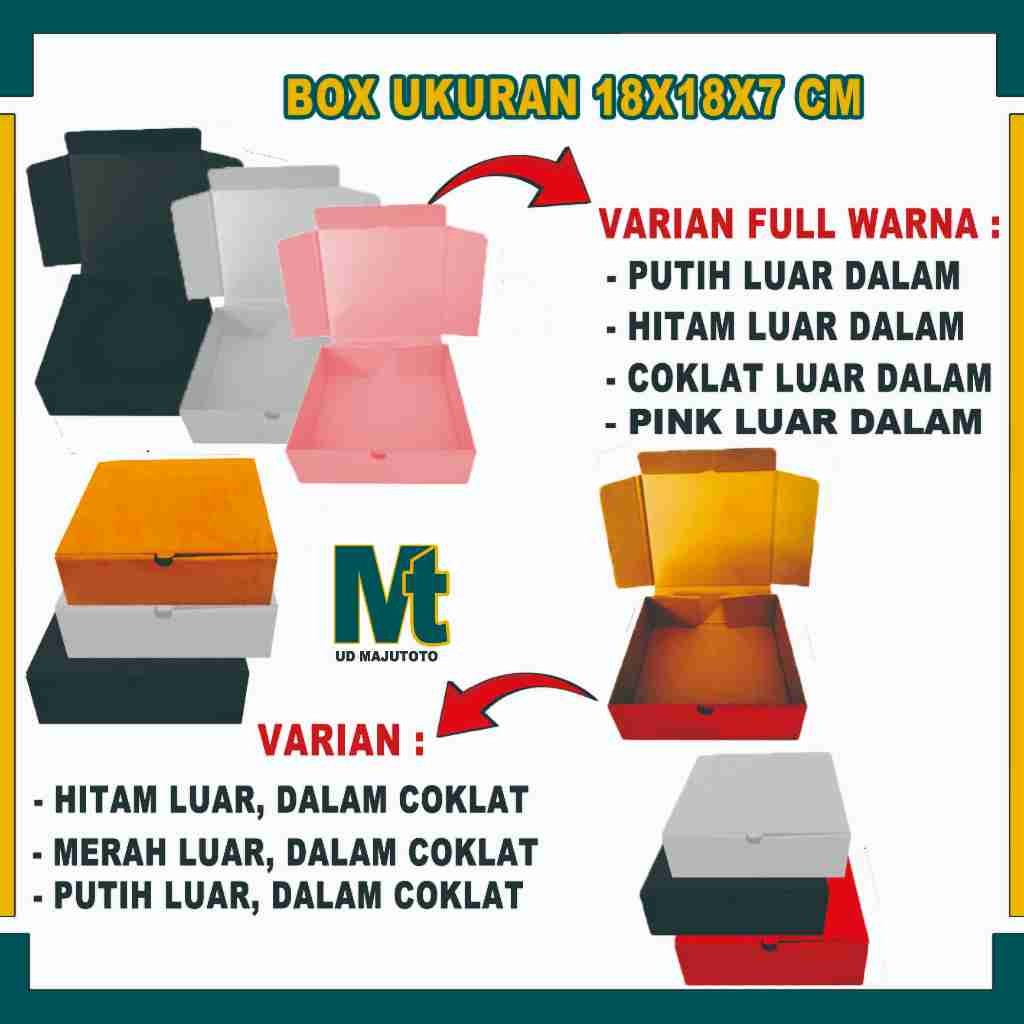 

Box 18x18x7 Cm / Box Lipat Depan / Box Gelas Kecil / Box Hijab / Hampers Snack