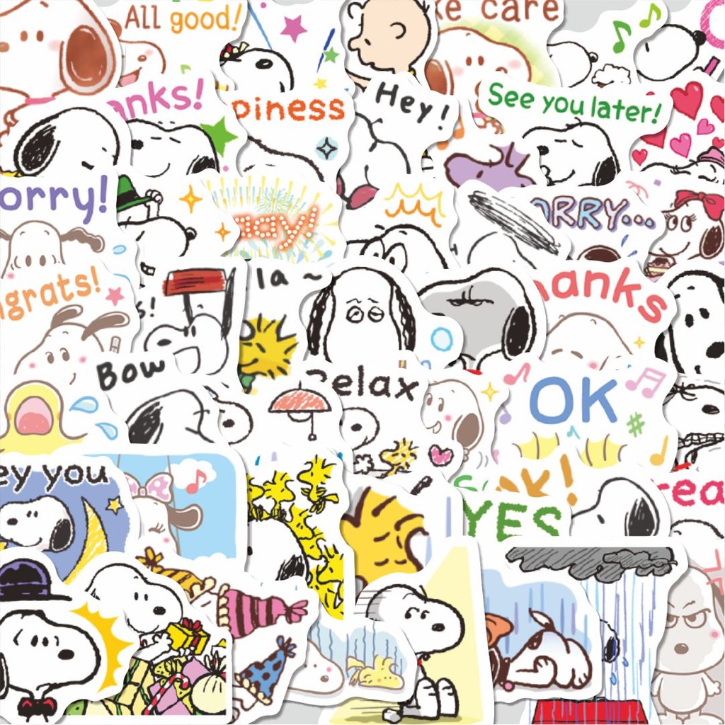 

Stiker Cutting Pack Stiker Kartun Snoopy V16 Isi 100Pcs Series Aesthetic Lucu Keren Untuk Koper Bahan Vynil
