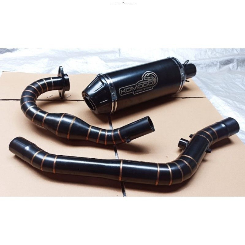 EXHAUST KLX250 KLX 250 DTRACKER 250 KMD/POWER CORE EXHAUST BERKUALITAS../