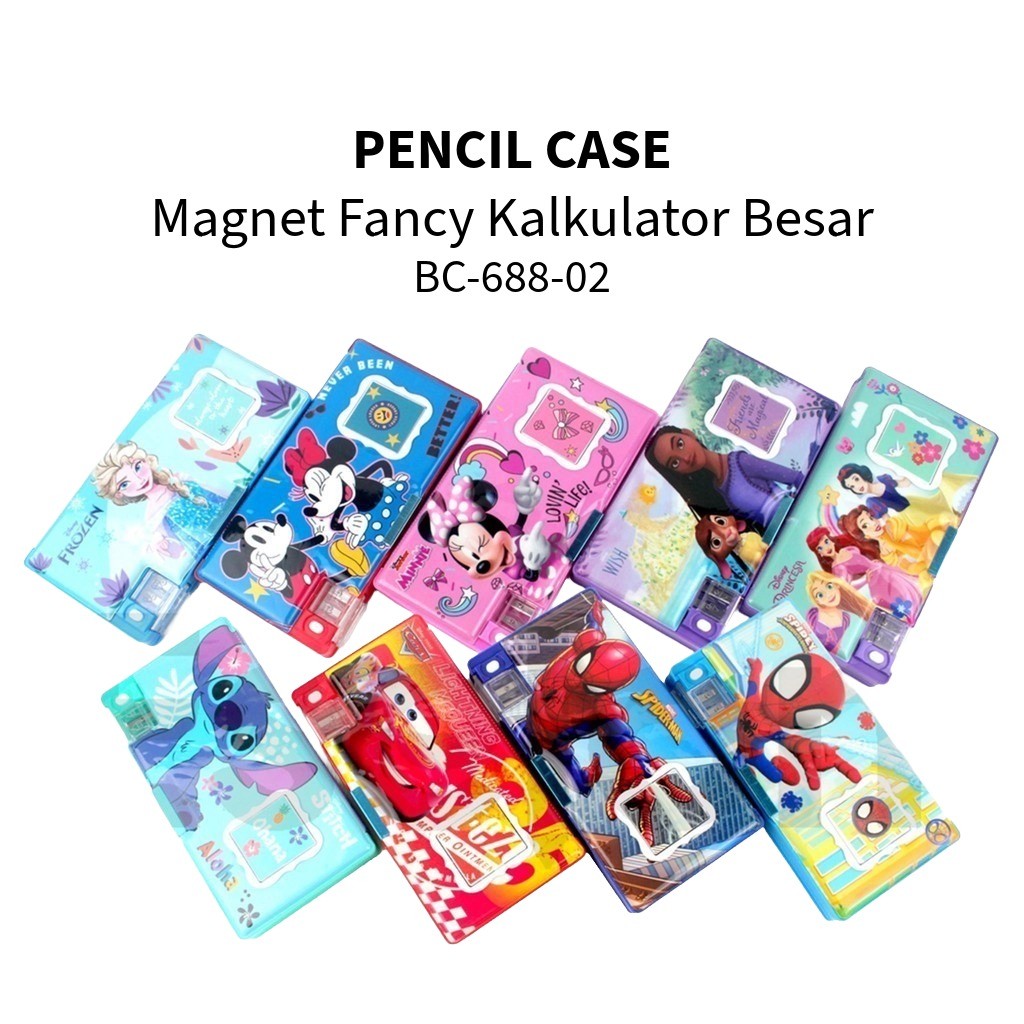 

❤️️Kotak Pensil Magnet Kalkulator Besar BC-688-02 / Temapt Pensil Magnet❤️️