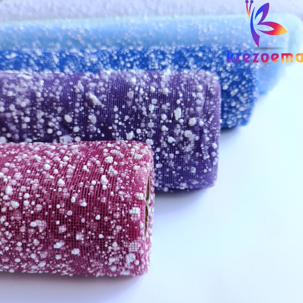 

Kertas tile salju snow mesh tile bucket lembaran flower wrapping snow tile