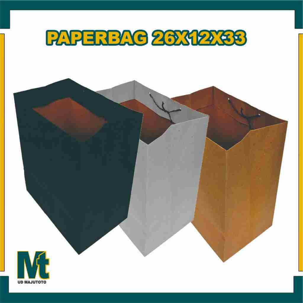 

Paper Bag 26X12X33 Cm (PAKET 12 PCS) / Tas Kertas / Tas Kado / Tas Souvenir
