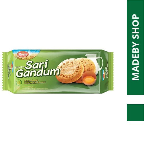 ROMA BISKUIT SARI GANDUM 240GR  SNACK makanan ringan jajanan cemilan camilan pedas asin gurih manis 