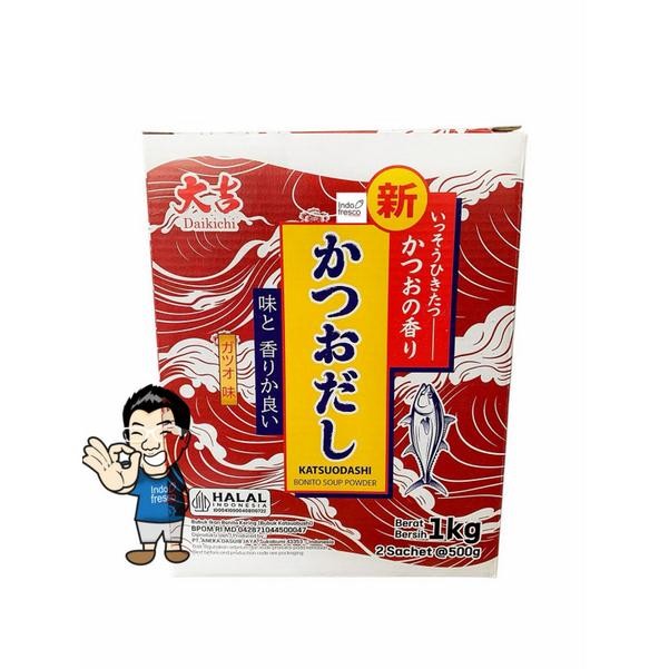 

PROMO! Daikichi Katsuo Dashi- Bonito Soup Powder- Kaldu Ikan Bubuk 1 Kg