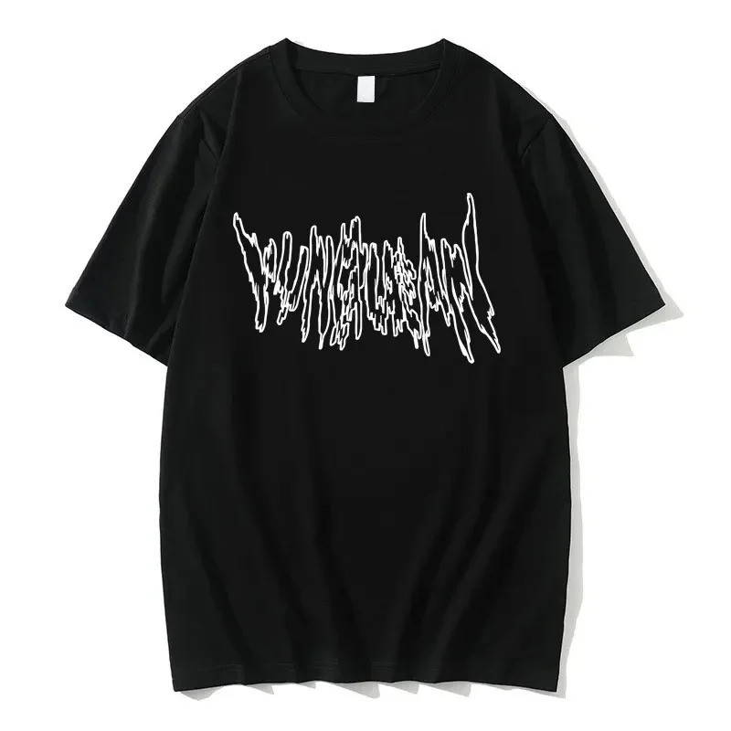 Rapper Yung Lean T-shirt Drain Gang Merch Tees T-shirt pria T-shirt wanita Harajuku Hip Hop