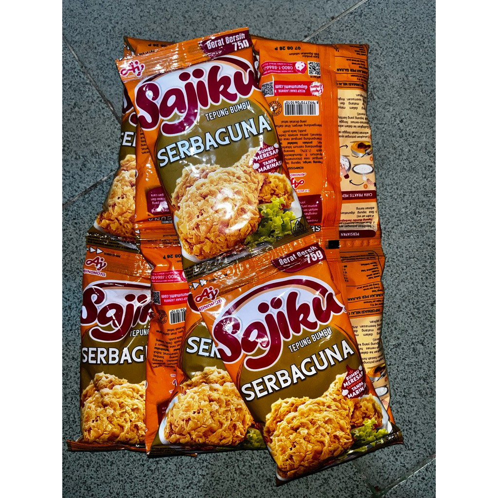 

Tepung Sajiku Serbaguna 75g 1renteng 10pcs - AMY