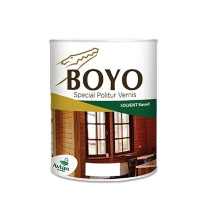 Avian BOYO Politur Plitur Pelitur 1kg Warna / Vernish 1 Liter 1 KG Cat Plitur Kayu [Avian Brands]