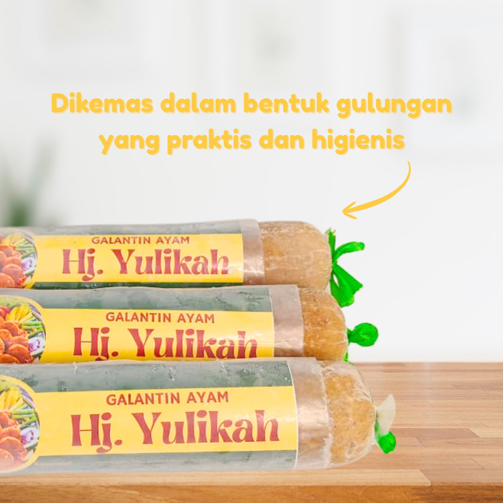 

Makanan frozen food Galantin Ayam dan Tahu Walik merk Hj.Yulikah Praktis dan enak