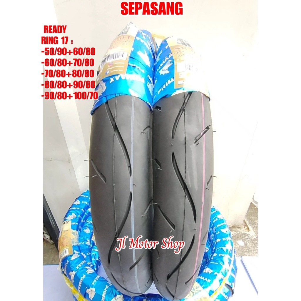Sepasang Ban Donat - Ban Primax PriMaax SK01 50 60 70 80 90 100 RING 17 - Ban PriMaax SK 01 50/90 60
