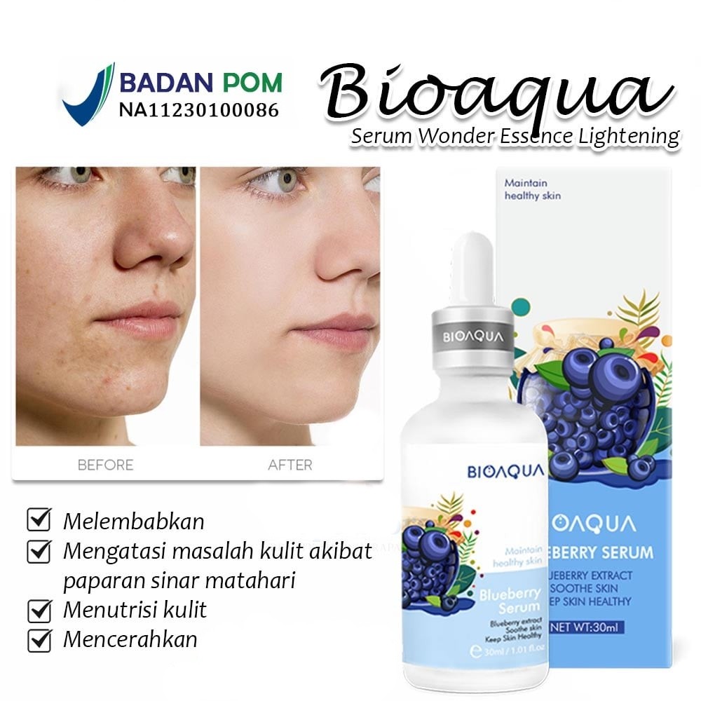 Bioaqua Serum Essence Wonder Bluberry Serum Glowing Anti Aging BPOM