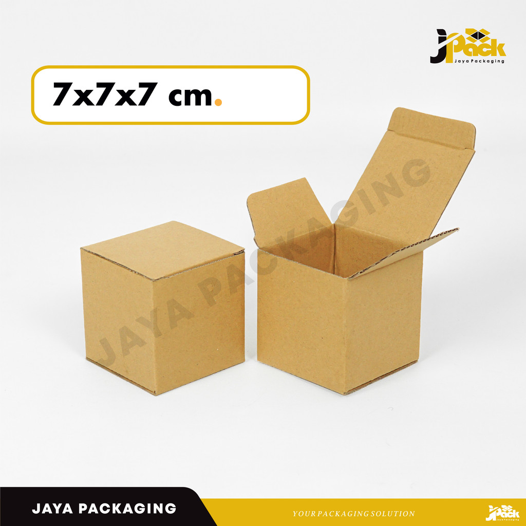 

Box 7x7x7 cm Kardus/Kemasan/Packaging/SlipLock/Boxes/Hampers/KartonKemasan/Kotak/Spepart/Tinggi7