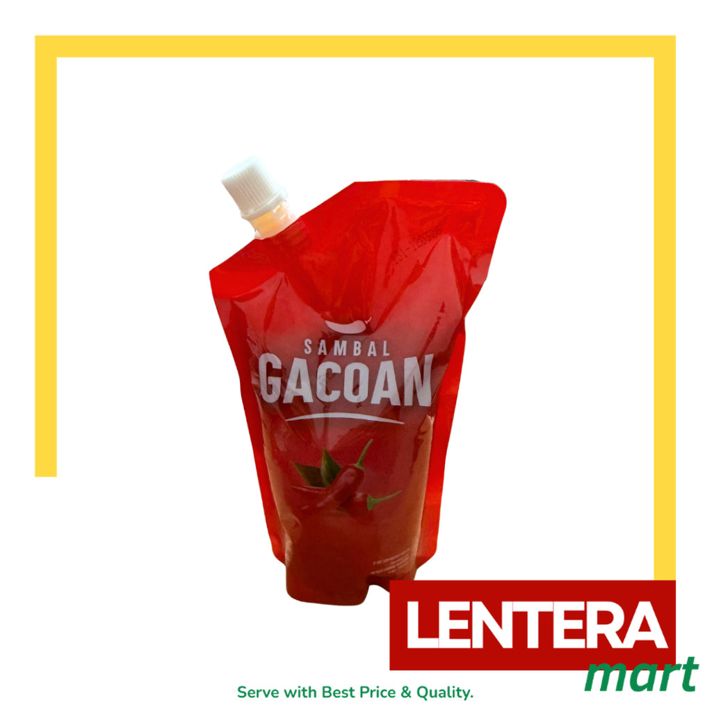 

Sambal Gacoan Saos Sambal Sachet isi 25 x 8gr/Pouch 500gr LenteraMart