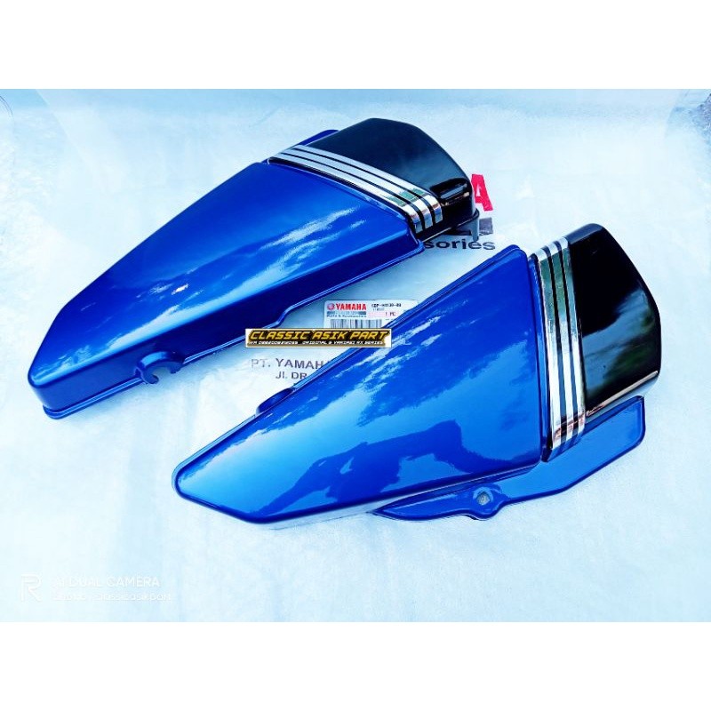 Tutup cover Box aki rx king warna biru box Dop aki rx king biru