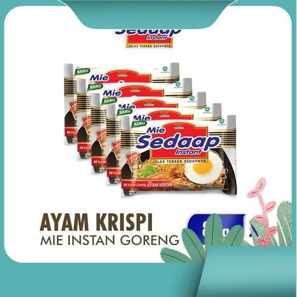 

Sedaap Mie Instan Ayam Krispi 84 gr x 5 pcs