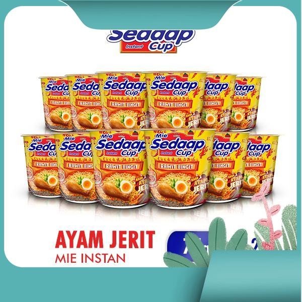 

Sedaap Cup Mie Instan Ayam Jerit 75 gr x 12 pcs