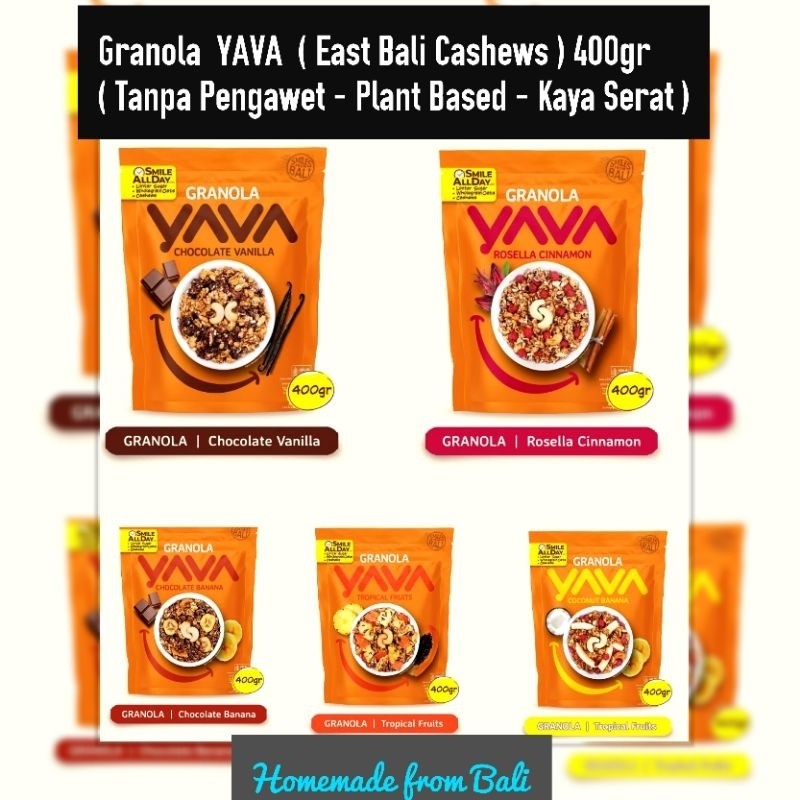 YAVA Granola ( East Bali Cashews ) 400gr