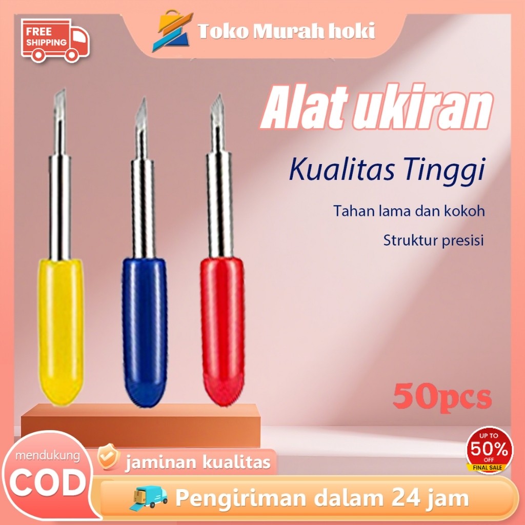 

Pisau Roland 50pcs Pisau Cutting Stiker 30/45/60 Derajat Pisau Cutting Mesin Cutting Sticker Roland