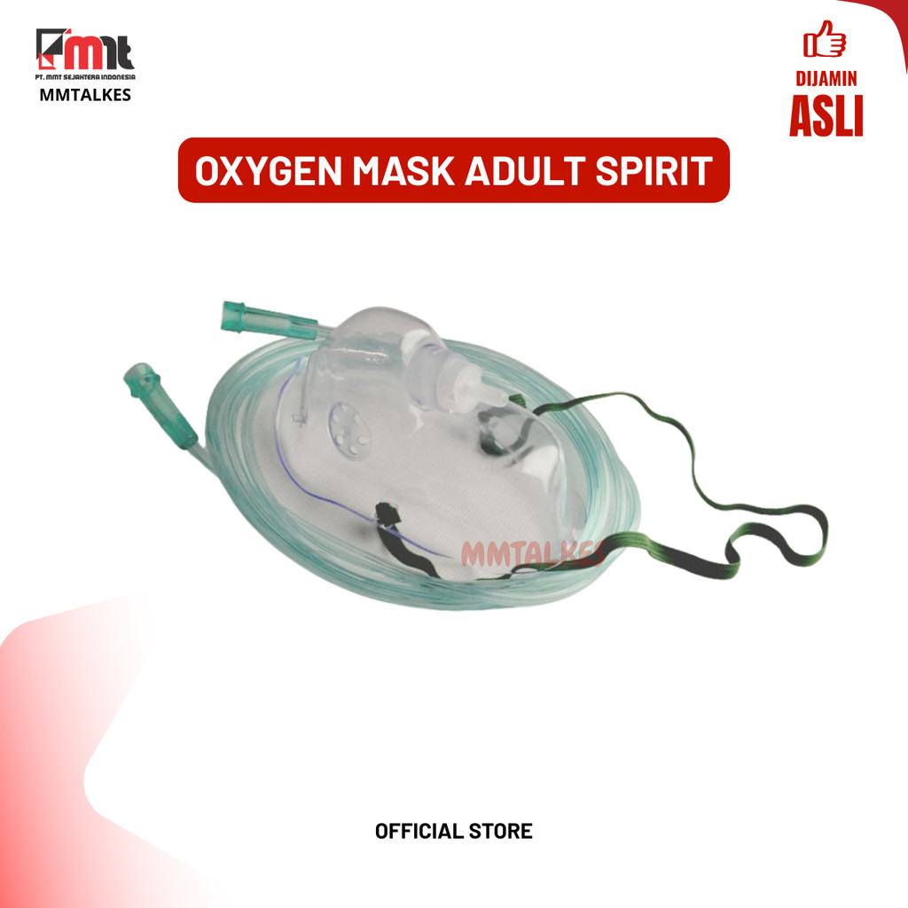 Spirit Masker HI-Oxygen Non Rebreathing - NRM / Masker Oksigen NRM