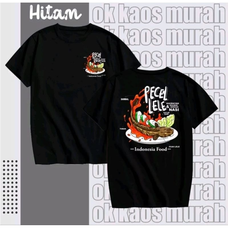 KAOS INDONESIA FOOD PECEL LELE