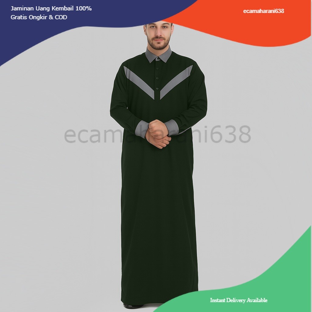 Jubah Pria Toyobo Thobe Jubah Gamis Pria MUslim Asy-Syamil Baju Muslim Pria Jubah Pria Thobe Toyobo 