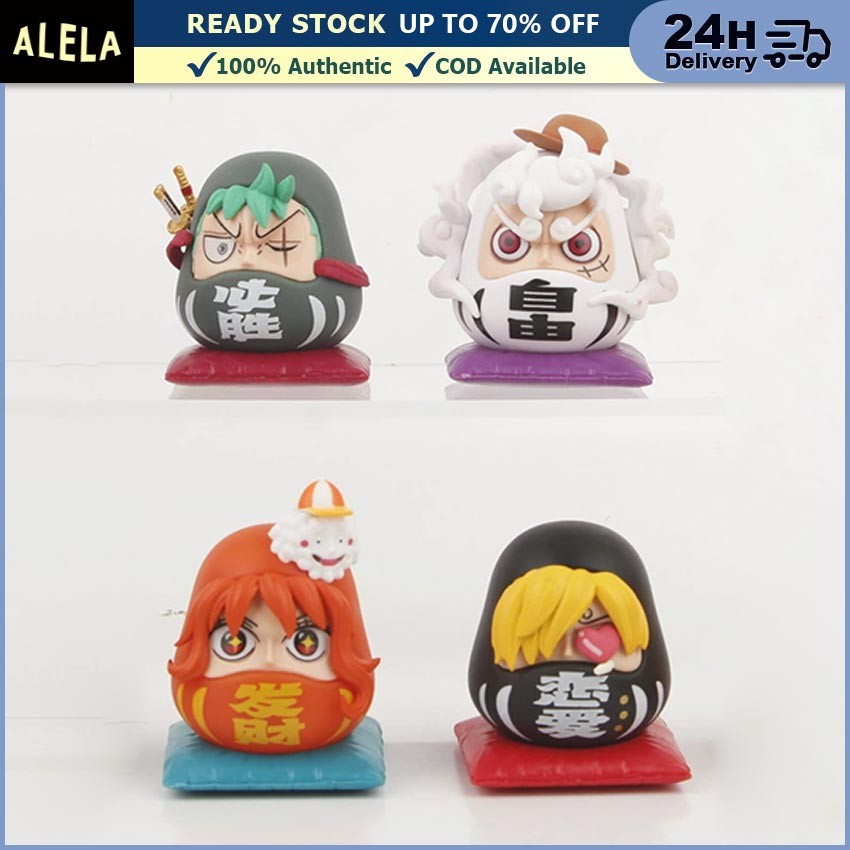 Action Figure One Piece Luffy Zoro Sanji Nami Daruma Version