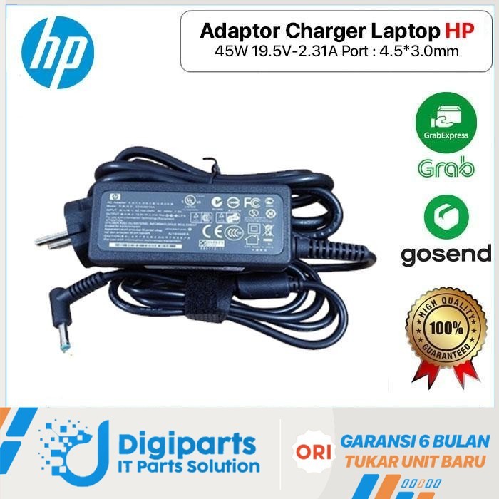 Adaptor Charger HP 14s-fq0010AU 14s-fq1032AU 14s-fq1004AU NEW 45W