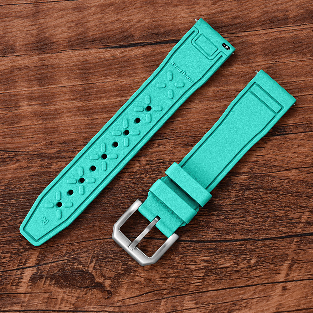 FKM Rubber Strap for IWC Big Pilot Mark Portugieser TOP GUN Men 20mm 21mm 22mm Quick Release Straps 