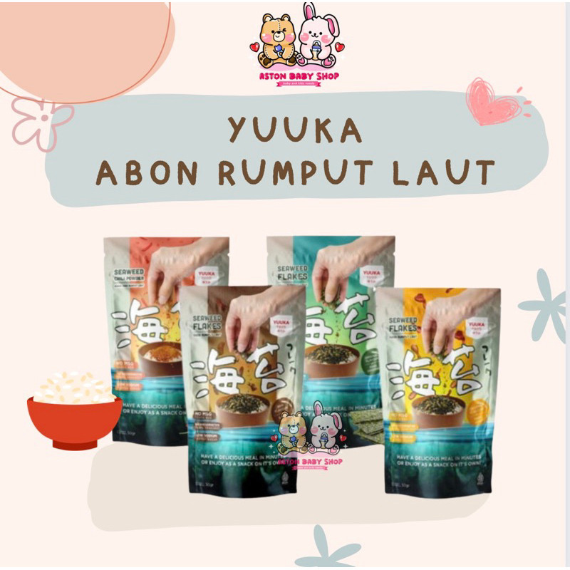 Yuuka Food Abon Rumput Laut NON MSG Yuuka Seaweed Flakes 50gr Furikake Taburan Nasi