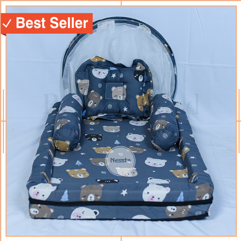 Termurah / Kasur bayi set kelambu perlengkapan bayi tempat tidur bayi peralatan bayi baru lahir