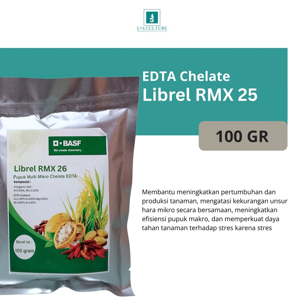 PUPUK MIKRO LIBREL RMX 26 MULTI EDTA CHELATE 100 gram