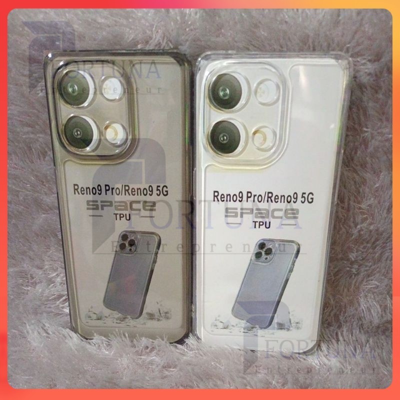 COD SoftCase Casing OPPO RENO 9 5G RENO 9 PRO Silikon Bening Trasparan Pelindung Belakang HP+Camera