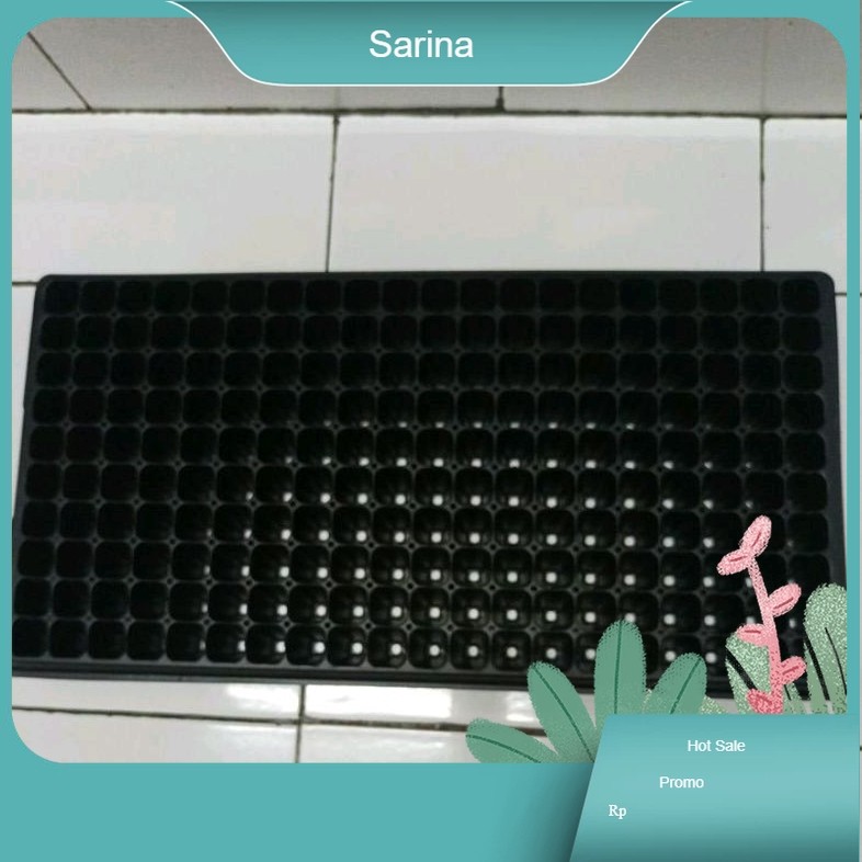pot tray semai 200  lubang 4 pcs/ pot tray/ pot semai/ pot semai benih Sarina