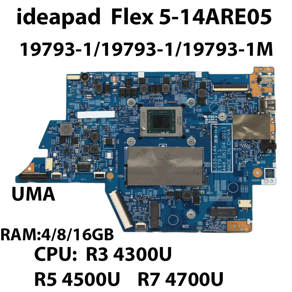 Laptop Motherboard For Lenovo Ideapad Flex 5-14ARE05 19793-1/19793-1/19793-1M  CPU:R3 4300U R5 4500U