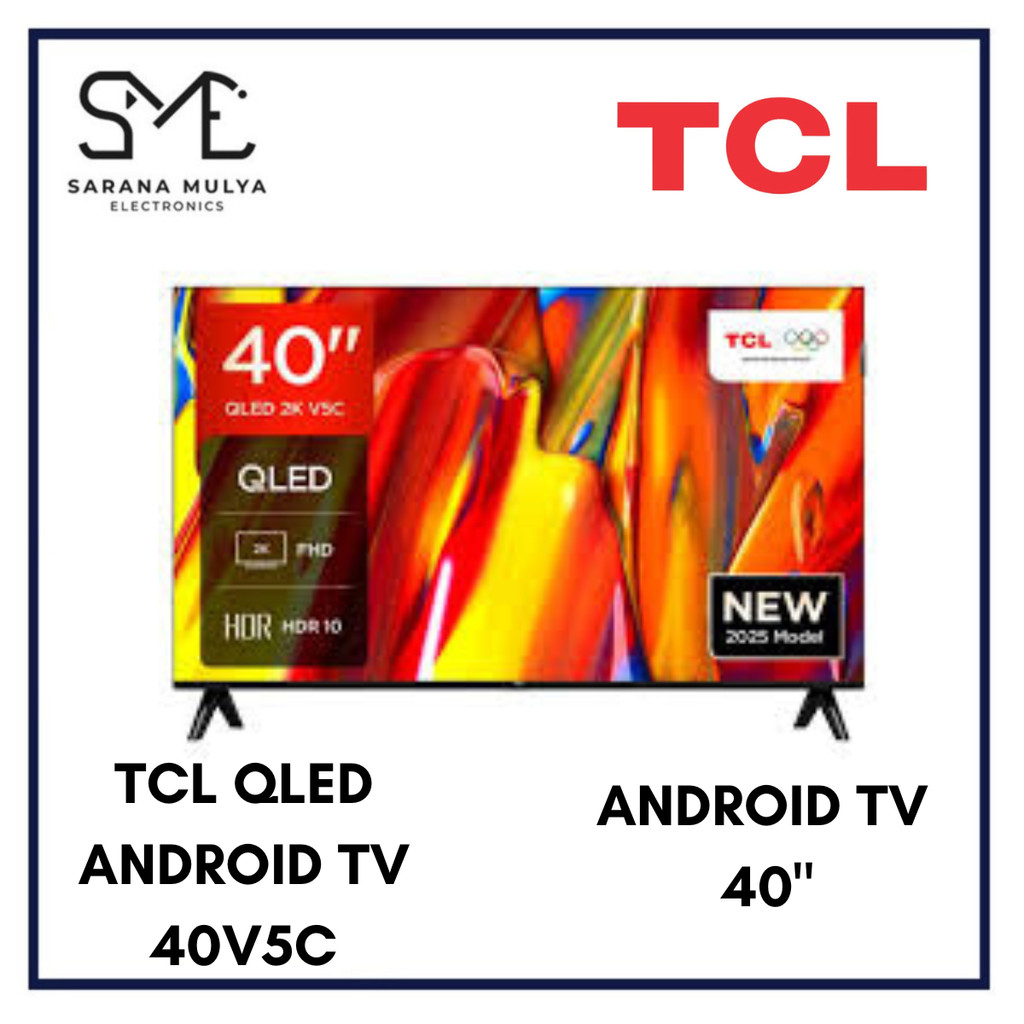 TCL QLED TV 40 inch TCL 40V5C Google TV 40" TV GOOGLE TV - QLED 40INCH