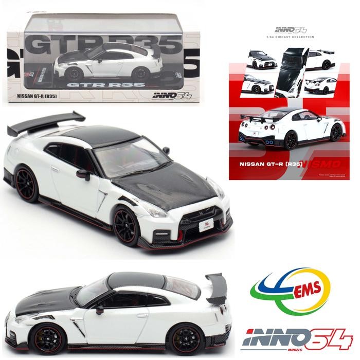 IN64-R35N-WHI - INNO64 1/64  NISSAN GT-R (R35) NISMO White