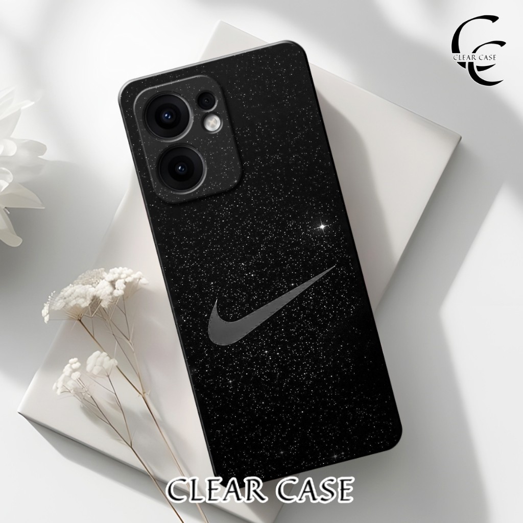 CLEARCASE - Softcase Untuk Oppo Reno 13F 4G/5G Terbaru 2025 Case Handphone Motif Nike Fusion New Tah
