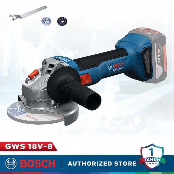 Mesin Gerinda Baterai Bosch Brushless Angel Grinder 18V Mesin Gerinda Tangan 4" BOSCH GWS 18V-8 Tool